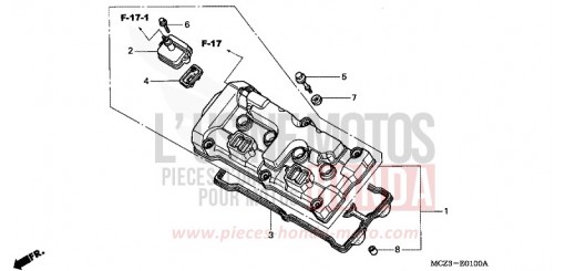 CYLINDER HEAD COVER CB900F4 de 2004